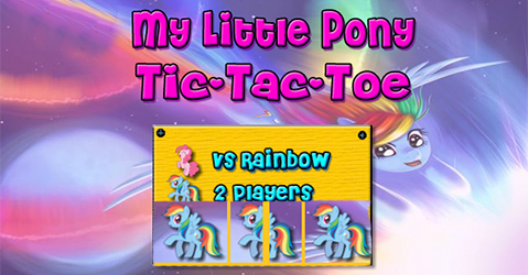 my little pony tic tac toe games